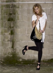 Extra large Wrapped Chain tote in black leather and gold chain $648 Extra large Wrapped Chain tote in black leather and gold chain $648