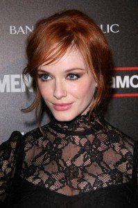 Christina Hendricks Wears NARS at the premiere of season 4 of Mad Men