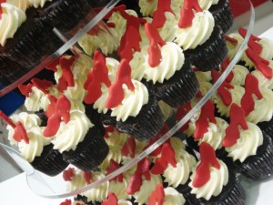 "High Heels" cupcakes created by the Cupcake Teahouse, Buderim, for Le Club de Femmes