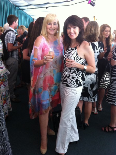 Me in a Sacha Drake kaftan with Like Chocolate for Women's Fleur Whelligan