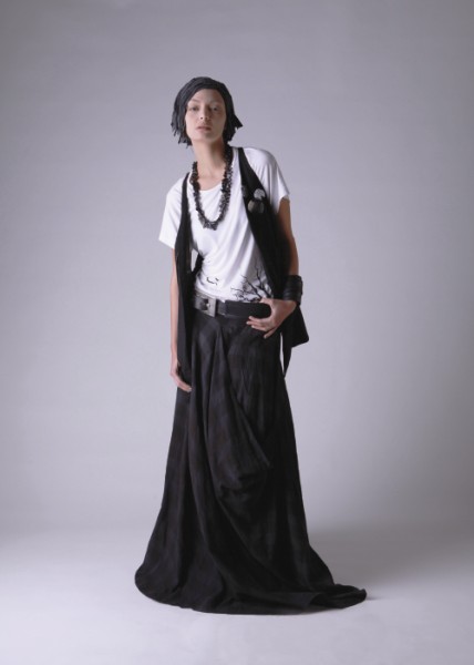 Dogstar Gretel tee $119; Hermit vest $189; Spruce skirt $279