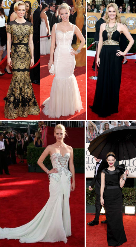 January Jones on the red carpet
