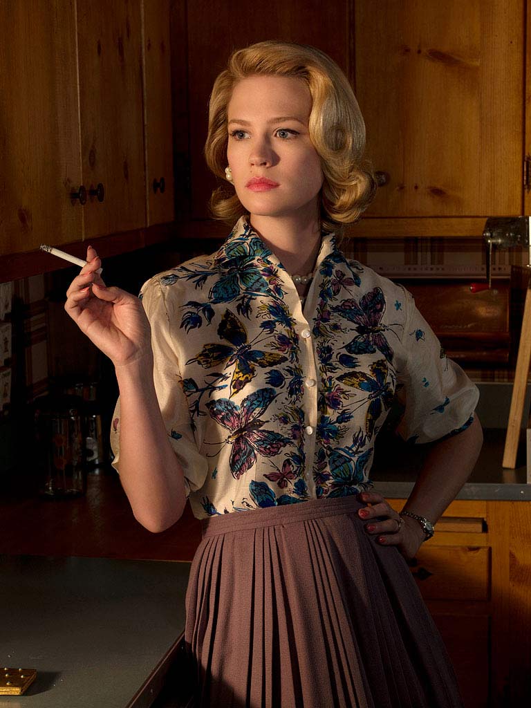 January Jones as Betty Draper in the cult TV series Mad Men