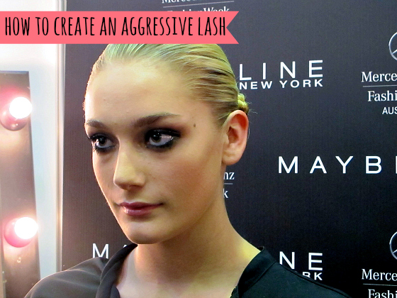 How to create an aggressive lash
