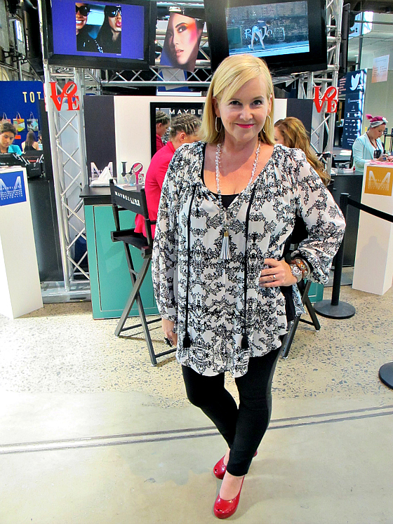 MBFWA outfit Day 3 | Luxe Deluxe shirt and pants; Mel platforms; Red Phoenix Emporium necklace