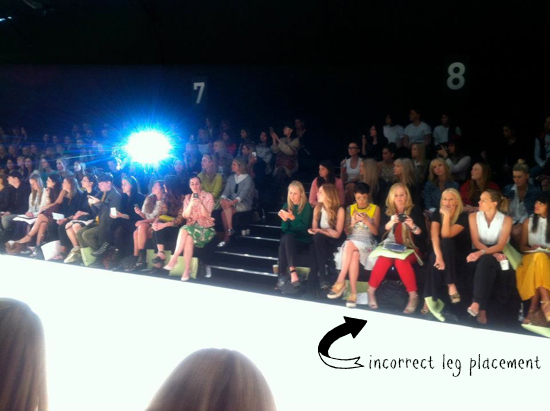 How not to sit front row at fashion week