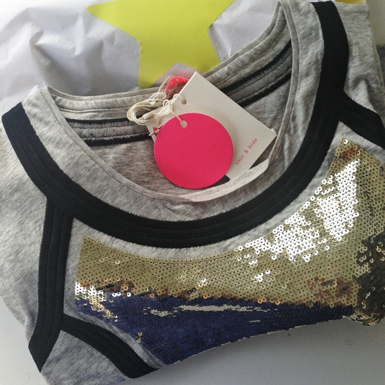 sass and bide sequinned tee