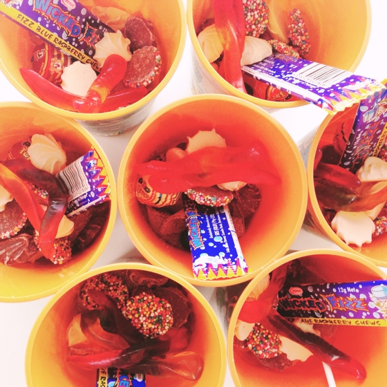 Big Lolly lolly cups #kidsbirthdayparty