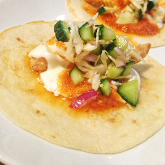 Fish tacos at The Prickly Pinata