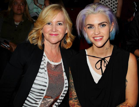 Ruby Rose and Nikki Parkinson. Mercedes-Benz Fashion Festival Sydney 2013. Photo: Lisa Williams, Getty Images