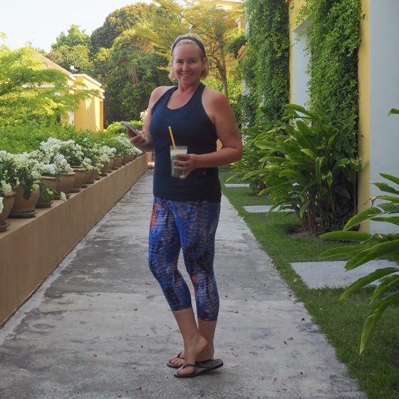 Female for Life Gaia top | Blue Lightening leggings
