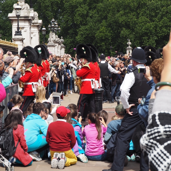 Changing of the guard, Buckingham Palace, London