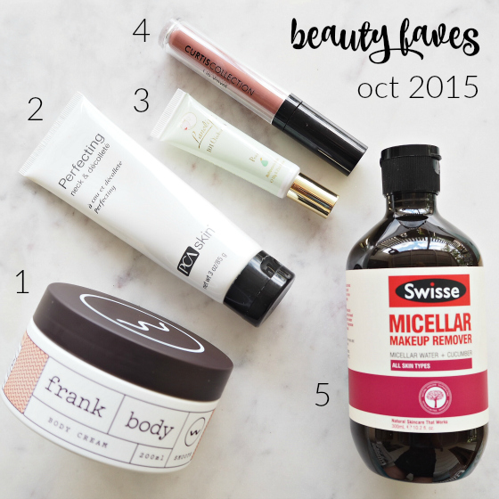 beauty faves October 2015