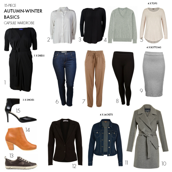 15-piece autumn-winter basics capsule wardrobe - Styling You