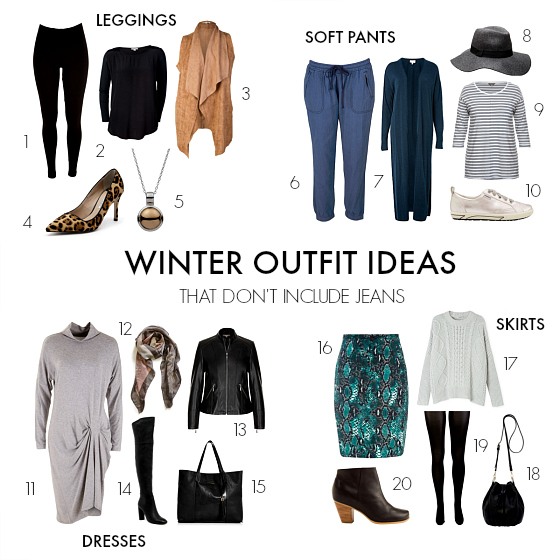 4 winter outfit ideas that don't include jeans