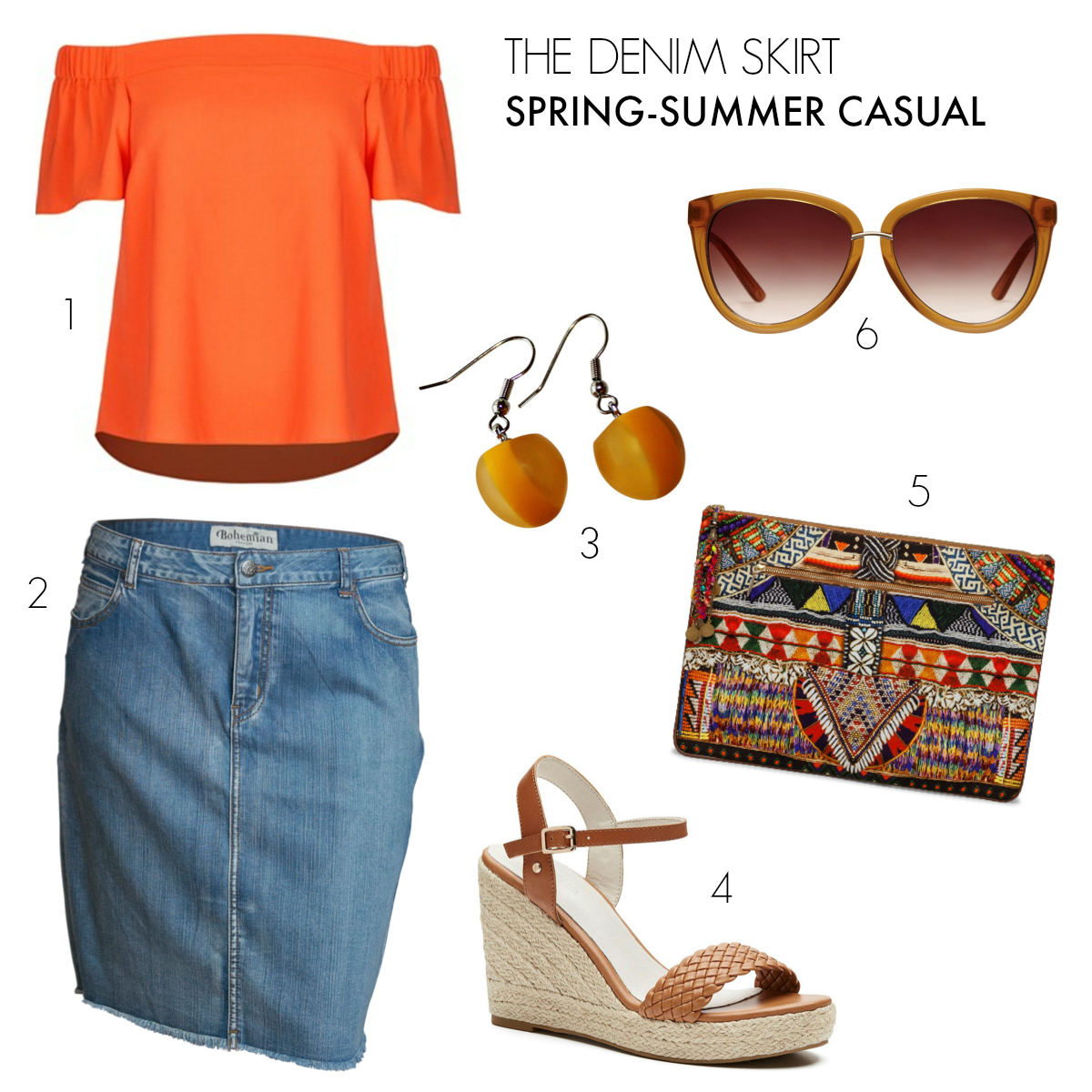 The Denim Skirt | casual outfits to take you from spring to summer