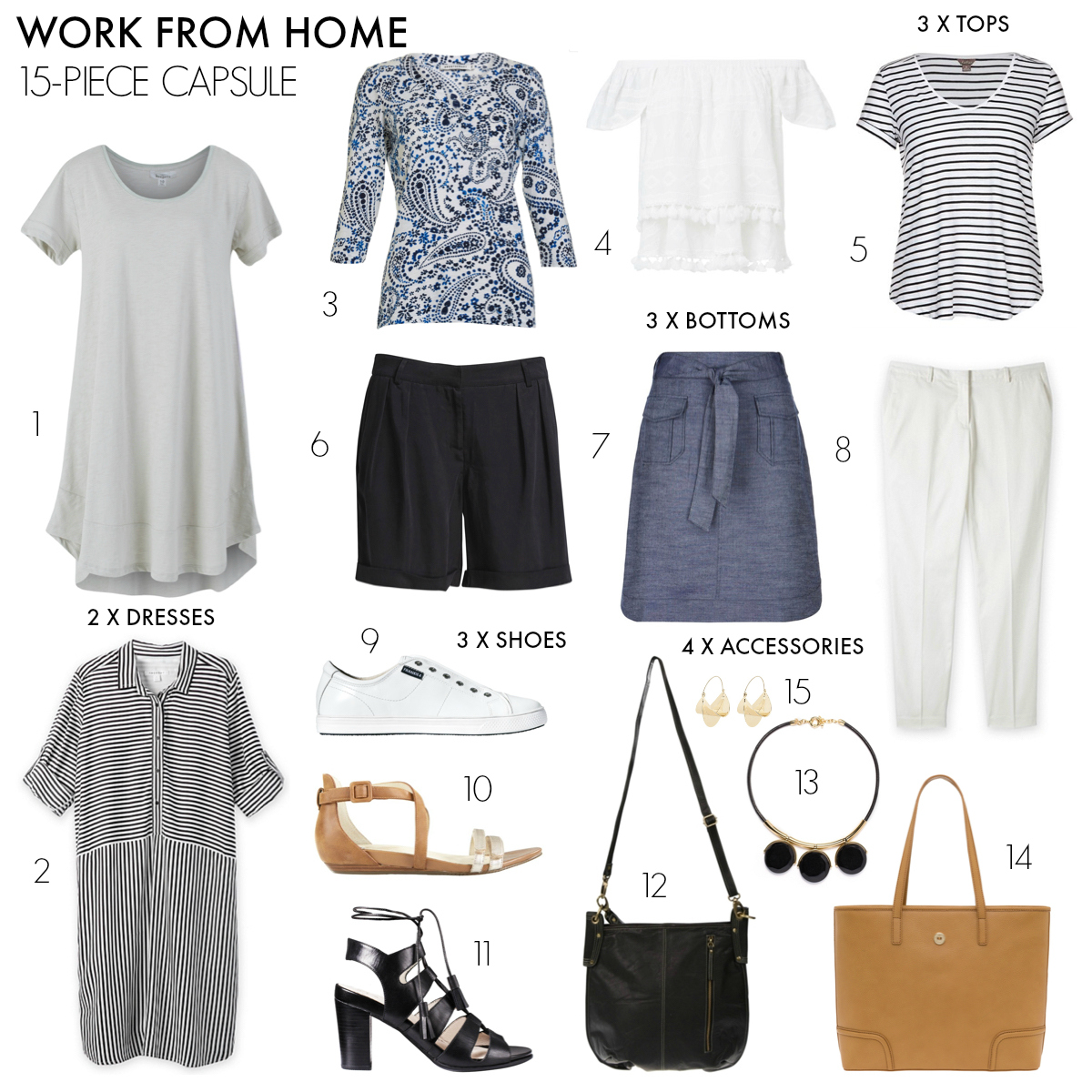 How to create a work from home summer capsule wardrobe