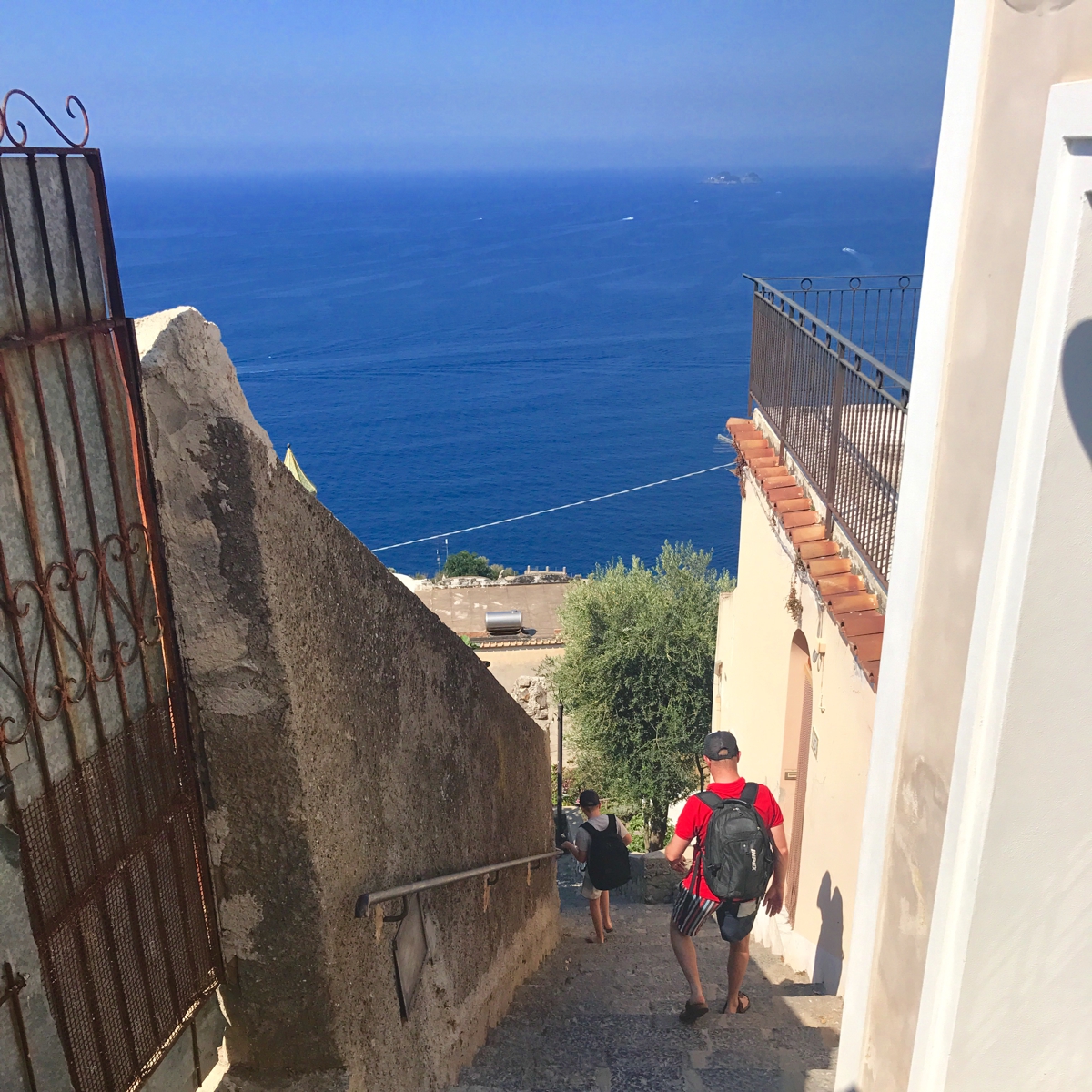9 things you can’t miss on a short stay on Italy’s Amalfi Coast | Casa La Agavi- the steps down to Praiano