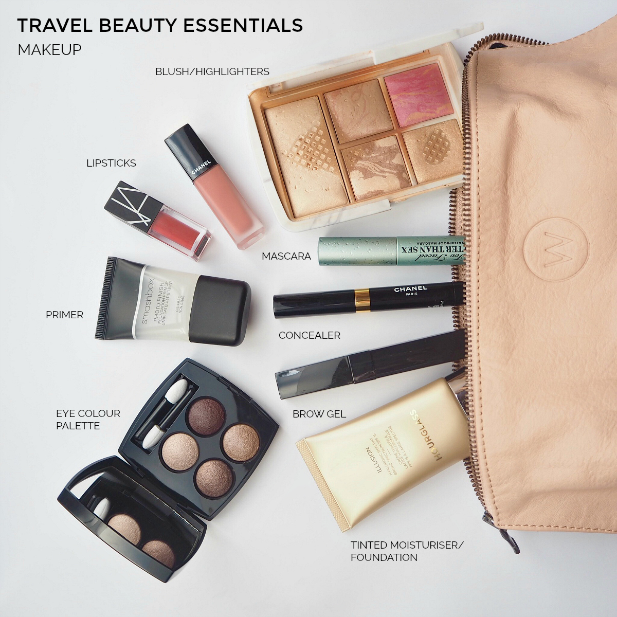 travel makeup palette essentials