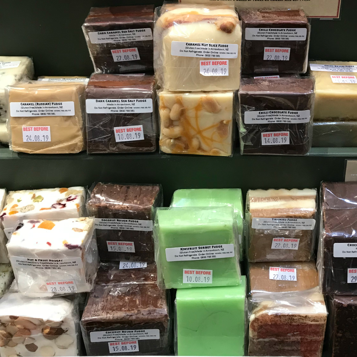 The Remarkables Sweet Shop fudge, Queenstown, NZ