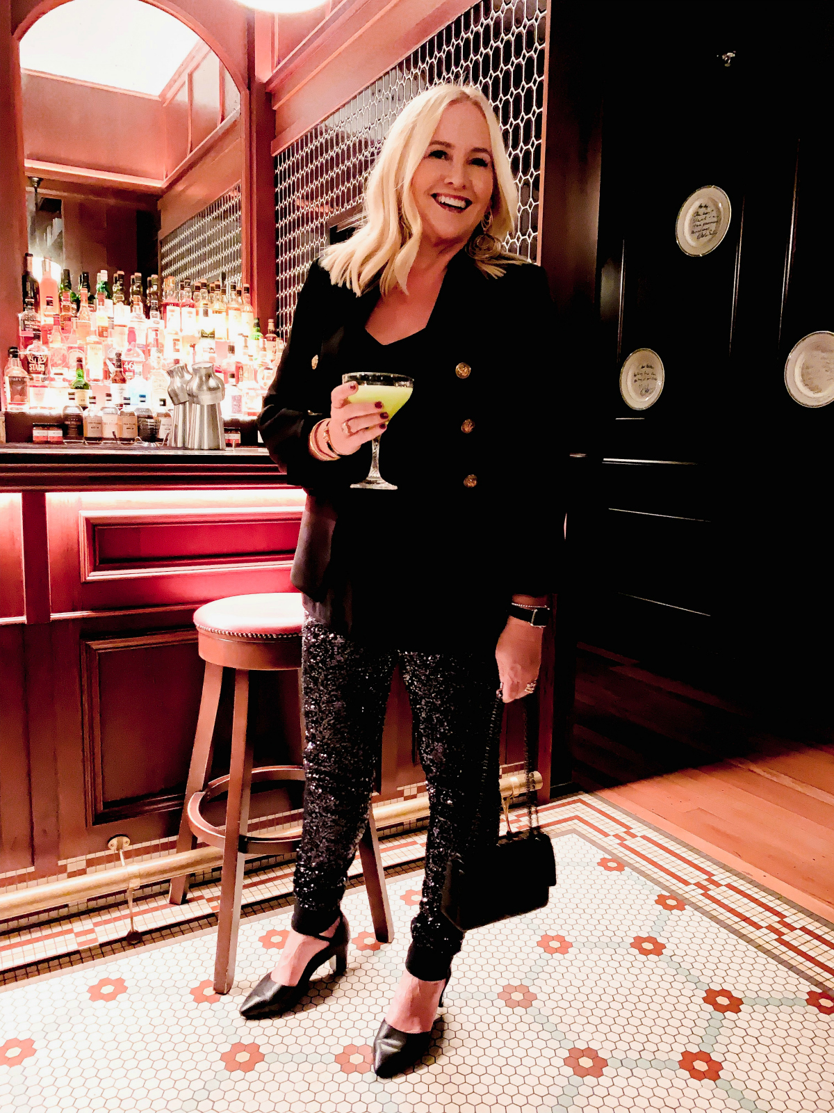 White Label Noba pants Styling You The Label cami Bohemian Traders blazer FRANKiE4 Footwear TESSA heels