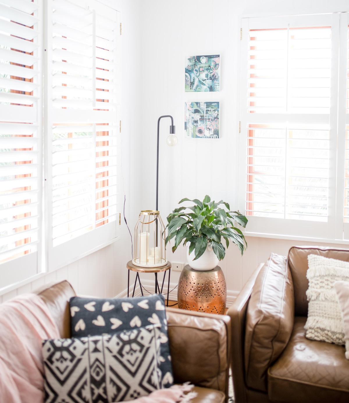 British Paints white paint Living Room makeover