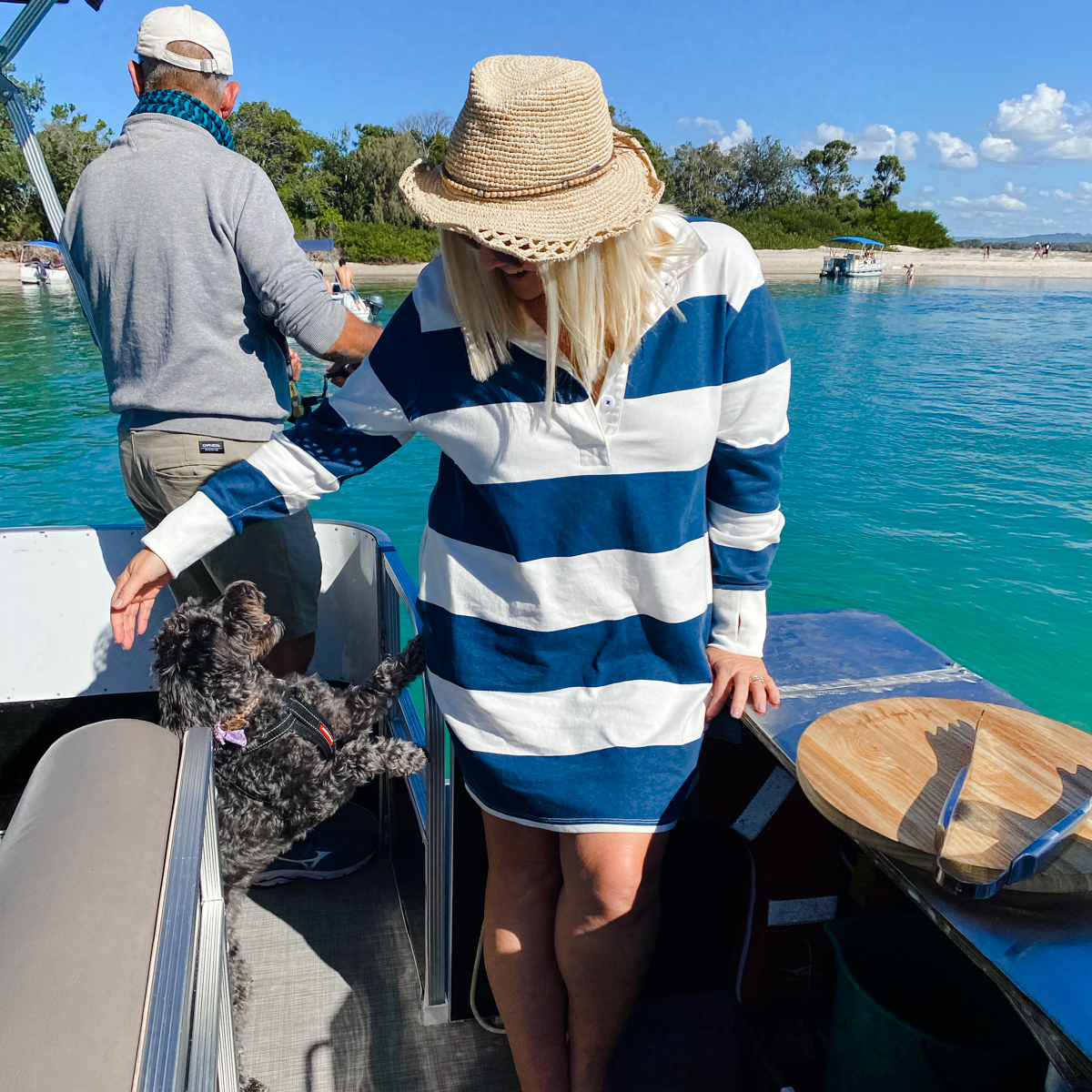 What to do in Noosa in winter: Pelican Boat Hire barbecue boat