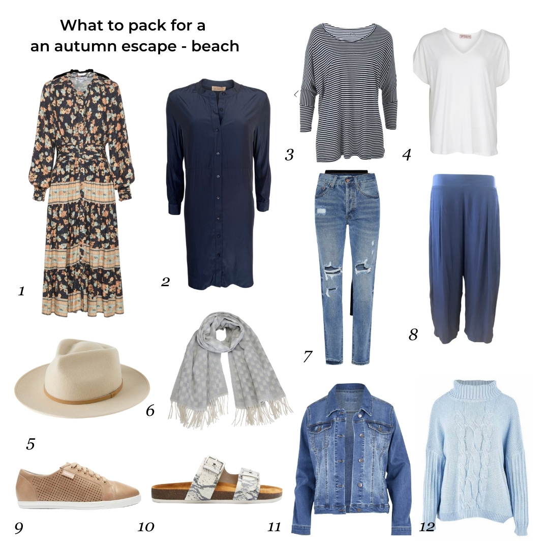 What to pack autumn escape - beach