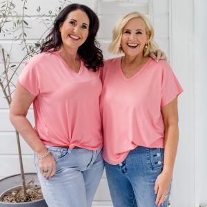 Nikki Parkinson and Share the Dignity's Rochelle Courtenay