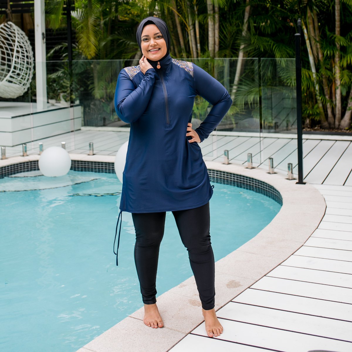 Styling You The Label Swimsuit Edition 2022 - Faaiza wears Noor Swimwear